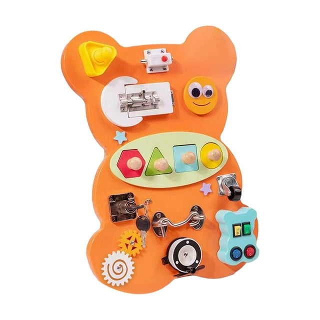 Ocupado Board Toys Hecho a mano Preescolar Desarrollo temprano Aprendizaje Viaje Juguete Habilidades motoras finas para niños de 3 4 5 años