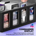 thumbnail image 2 of Caja de almacenamiento de tarjetas coleccionables UAONO para Commander Display 2400+ MTG, 2 of 7