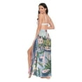 thumbnail image 3 of FORMRS Womens Long Sarong Beach Wrap Semi-Sheer Bikini Skirt Bathing Swimsuit Cover Up, Window Plants, 3 of 7