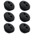 Verolina 6 Pcs Rubber Grommet 2 Holes Fuel Tank Seal Grommet Fuel Tank