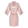 thumbnail image 3 of Batas Para Novias Damas Bordada Suave Pijamas Satin Camisón, 3 of 6