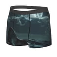 thumbnail image 2 of Daiia Moonlit Night Sky Shark Men's Underwear Boxer Briefs, Cotton Stretch Moisture-Wicking Underwear-Small, 2 of 9