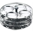 thumbnail image 3 of PRESTIGE Stainless Steel Classic 4 Plate Idli Cooker, Medium, Silver, 3 of 5