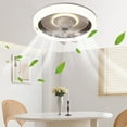 thumbnail image 3 of Coffee Ceiling Fan Light 360 Degree Oscillating Remote Control 18.90X18.90X7.48 Inch For Bedroom Restaurant Quiet Timer Function Led, 3 of 6