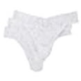 thumbnail image 3 of Hanky Panky Strings Originaux à Taille Haute pour Femmes Signature Lace - Taille Unique - Blanc, (Lot de 3), 3 of 6