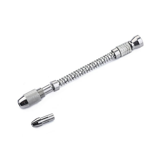 OUNONA Semi-Automatic Mini Hand Drill Pin Vise Rotary Tool for Precision Crafting, Model Building, Jewelry Making and Projects