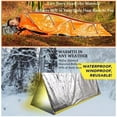 thumbnail image 7 of 3PCs Emergency Sleeping Bag, 84"X36" Emergency Survival Sleeping Bag, Pocket Size Emergency Sleeping Bag, Waterproof Thermal Bivy Sack for Outdoor, 7 of 7
