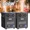 Black-2ps machine, variant on 2PCS Cold Spark Machine 700W Stage Effect DMX Firework Machine for Wedding Musical Show Opening/Ending Ceremony