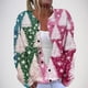 thumbnail image 1 of Chaqueta y abrigo informal de manga larga sin capucha para mujer, cárdigan de punto con estampado navideño informal, chaqueta abotonada, abrigo, blusa de poliéster para mujer, 1 of 5