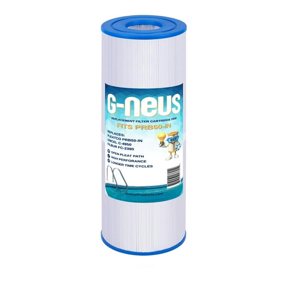 G-NEUS Spa & Hot Tub Filter | Replaces Pleatco PRB50-IN, Unicel C-4950, Guardian 413-212-02, Filbur FC-2390 | 50 Sq Ft Coverage | High Performance Replacement Cartridge, 1 Pack
