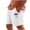 A White, variant on Casual Shorts for Men Men Shorts Athletic Men Casual Print Pocket Elastic Waist Straight Half Beach Shorts Pants Sport Pants White M