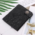 thumbnail image 4 of Vintage Skull Leather Wallet With Anti Theft Chain Men Bifold ID Credit Card Ho, 4 of 10