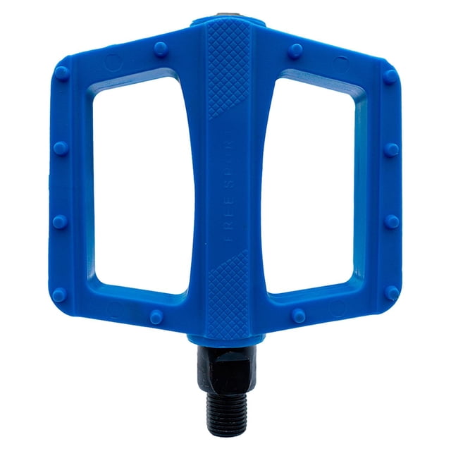 Pedales Para Bicicleta Free Sport Azul Con Reflejante Antiderrapante 9/16