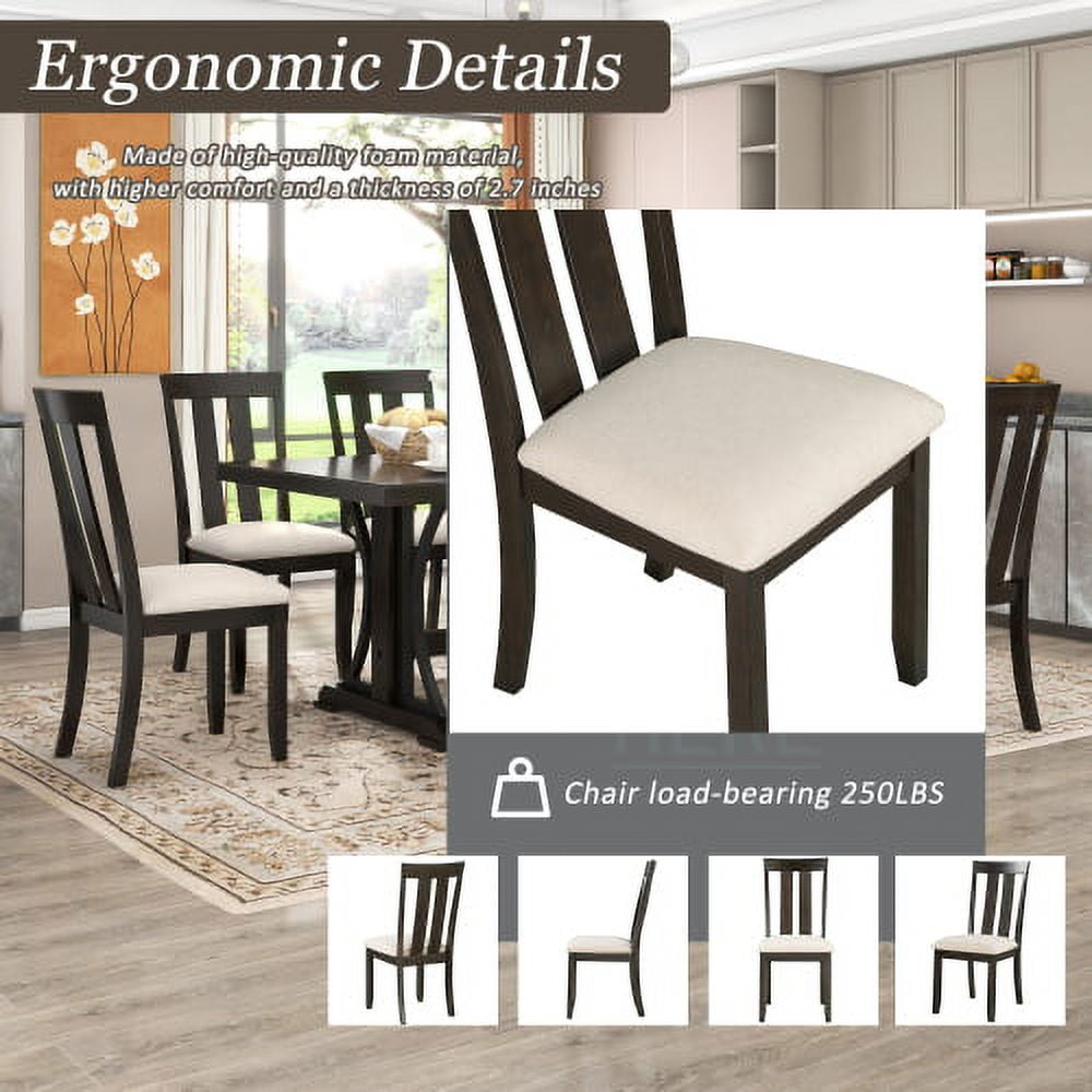 9 Piece Retro Style Dining Table Set 78