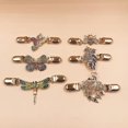 thumbnail image 3 of 6 pinzas para cárdigan doradas para mujer, pinzas para suéter vintage con flores de diamantes de imitación, cadena de metal para suéter, pinza creativa para cárdigan y falda, 3 of 5