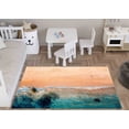 thumbnail image 3 of Beach View Rug, Sea Landscape Rugs, Small Rugs, Bridesmaid Gift Rug, Landscape Rug, Kitchen Rugs, Coastal Rug, Living Room Rug, Large Rug, 1.7'x2.3' - 50x70 cm, 3 of 8