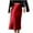 01 Red, variant on Awdenio Womens Skirts Satin High Waist Hidden Elasticized Waistband Flared Casual A Line Midi Skirt
