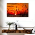 thumbnail image 3 of Elephant Stock Chesapeake Bay Sunrise Wall Art - Horizontal Canvas Wall Art - Living Room Wall Decor - Nature Canvas - Orange And Black Decor - 39" x 26", 3 of 8