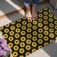 thumbnail image 4 of Black Yellow Sunflower Pattern Door Rugs,Washable Non Slip Door Mats Indoor,Decorative Door Mats,Entry Mat Indoor for Entrance,Bedroom,Kitchen,Bathroom,20"x32", 4 of 6