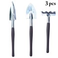 thumbnail image 2 of Coofit 3PCS Garden Tool Set Metal Transplant Trowel Narrow Garden Shovel Root Rake, 2 of 10