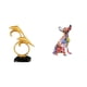 thumbnail image 1 of Figura de delfín,Colección de adornos de escritorio con figuras de delfines,Estatua decorativa moderna para el hogar,artesanías artísticas,Figura decorativa,Estatua de perro, 1 of 8