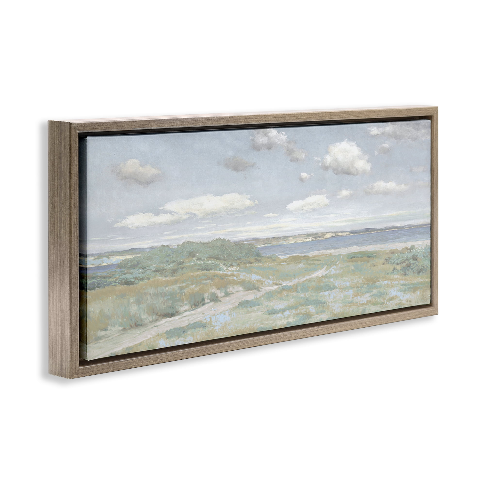 Stupell Industries Path To The Water Brown Framed Floater Canvas Wall Art, design by Christy McKee