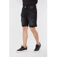 thumbnail image 2 of Men's Dyed Ripped Jean Shorts Black, 2 of 4