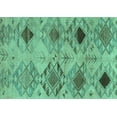 thumbnail image 1 of Ahgly Company Machine Washable Indoor Rectangle Persian Turquoise Blue Traditional Area Rugs, 5' x 8', 1 of 4