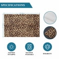 thumbnail image 6 of Leopard Printed Placemats Set of 4, Modern Animals Textured Brown Placemats for Dining Table, Place Mats for Kitchen Tabletop, Waterproof Wipeable Dining Table Mats Set, 6 of 9