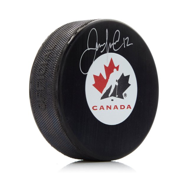 Jarome Iginla Autographed Canada Hockey Puck