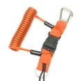 thumbnail image 1 of xinxixnxx Scuba Safety Diving Lanyard Coil Rope with Quick Release Buckle Orange, 1 of 6