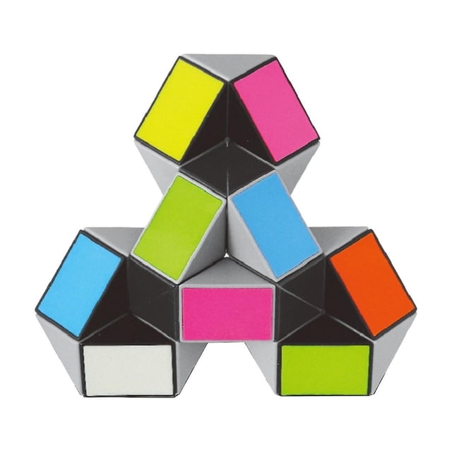 Magic Snake Cubes HUOGUO Mini Snakes Speed Cubes, juego doble, 24 bloques