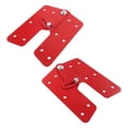 thumbnail image 3 of DYNWAVECA Attic Ladder Hinge Easy Installation Sturdy Metal Heavy Duty Red Replacement 2pcs, 3 of 10