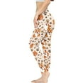thumbnail image 3 of DISNIMO Corgi Dog Paw Printed Yoga Pants Leggings for Women, High Waisted Leggings Tummy Control Workout Yoga Pants for Running Cycling, Orange, XS, 3 of 6