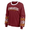thumbnail image 2 of Women's WEAR by Erin Andrews  Burgundy Washington Commanders Sport Long-Sleeve T-Shirt, 2 of 6