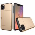 thumbnail image 1 of iphone 12Pro Max Case Hybrid Rugged Hard Back Cover with ID Credit Card Slot Holder Wallet Case for Apple iphone 12Pro Max - Gold, 1 of 8