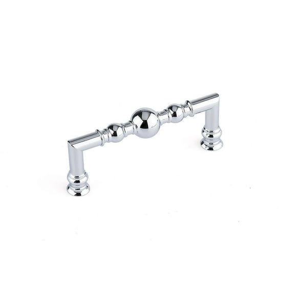 Richelieu Hardware BP878996140 Firenze Collection 3 3/4-in (96 mm) Center, Traditional Cabinet Pull, Chrome