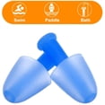 thumbnail image 2 of GIXUSIL Waterproof Silicone Swimming Nose Clip Plugs Earplugs for Adults Children Age 7+ (4 Pack)Multi-Color, 2 of 6