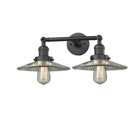 

Innovations 2-LT LED Halophane 19 Bathroom Fixture - Oil Rubbed Bronze - 208-OB-G2-LED