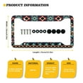 thumbnail image 2 of Renewold Southwest American Tribal License Plate Frame with Screw Caps Accessories, Rust-Proof Car License Plate Accessory Applicable to Standard US CA License, 2 Pack, Dark Blue Red, 2 of 7