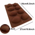 thumbnail image 2 of Echodone Molde De Jabón Con Forma De Huevo, Silicona Antiadherente, Molde De Medio Huevo Para Hacer Jabón, Trufas, Chocolate, Caramelo, Gelatina, Postres, Bandeja De Hielo, Juego De Soporte Para Tarta, 2 of 5