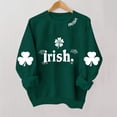 thumbnail image 2 of Chandail de la Saint-Patrick pour Femmes, T-Shirt à Manches Longues Col Rond Imprimé Saint-Patrick, Haut de Mode pour Tenue Décontractée, Fête de Vacances, 2 of 4