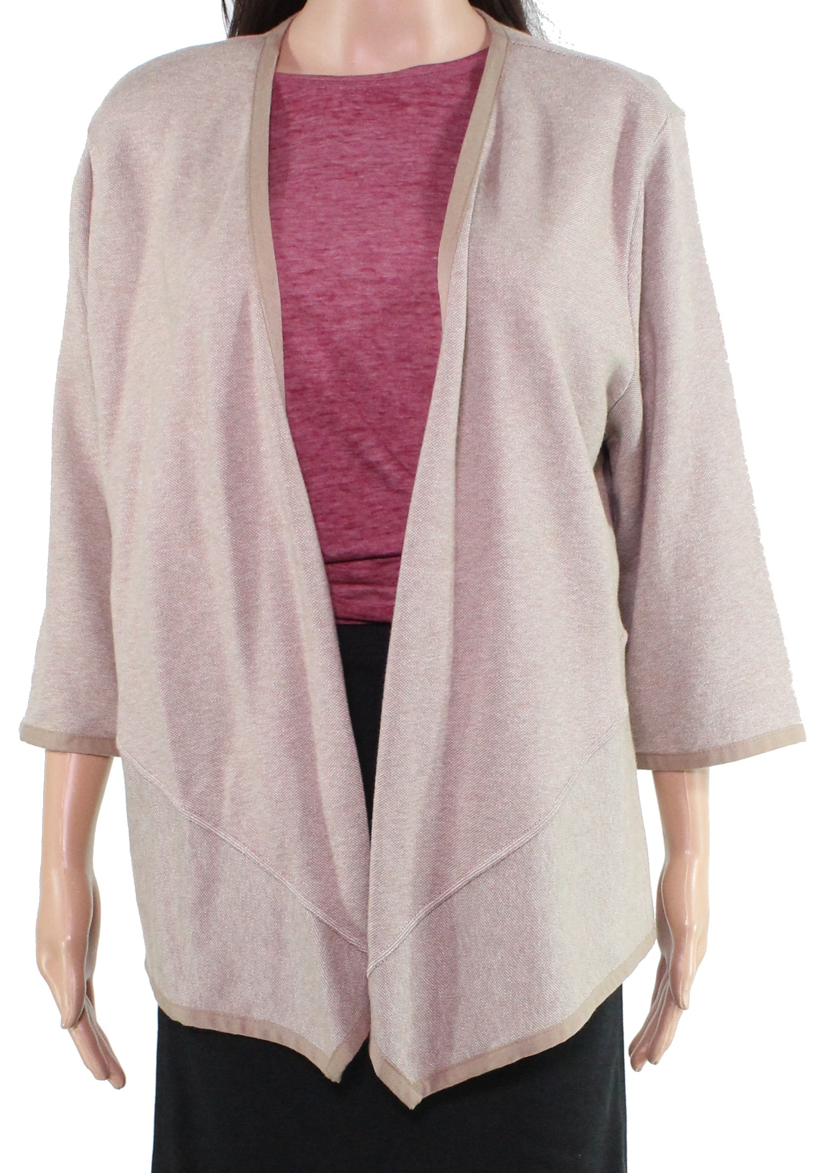 Alfani - Womens Sweater Large Cardigan Asymmetrical Open Front L - Walmart.com - Walmart.com