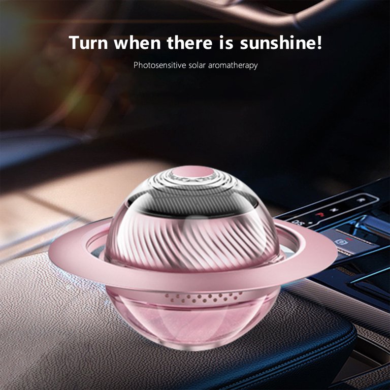 Vikakiooze Solar Rotating Cars Freshener, Car Decoration Car Diffuser With  Essential Oil, Car Aromatherapy [Relieve & Refresh] Car Essential Oil