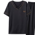 thumbnail image 5 of Bovxnpu Men's Clothing Set 2 Piece Loungewear Set Cotton Short Sleeve Crew Neck Men's Casual Pullover Pants Set, 5 of 5