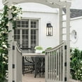 thumbnail image 4 of Outdoor Wall Lantern In Traditional Style-24 Inches Tall And 8 Inches Wide-Black Finish-Incandescent Lamping Type Capital Lighting 946431Bk, 4 of 5