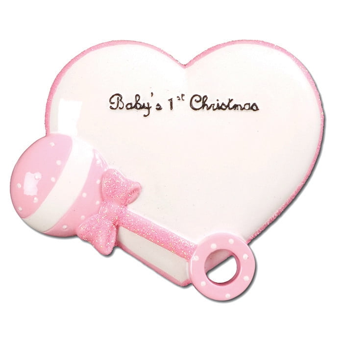 pink baby rattle