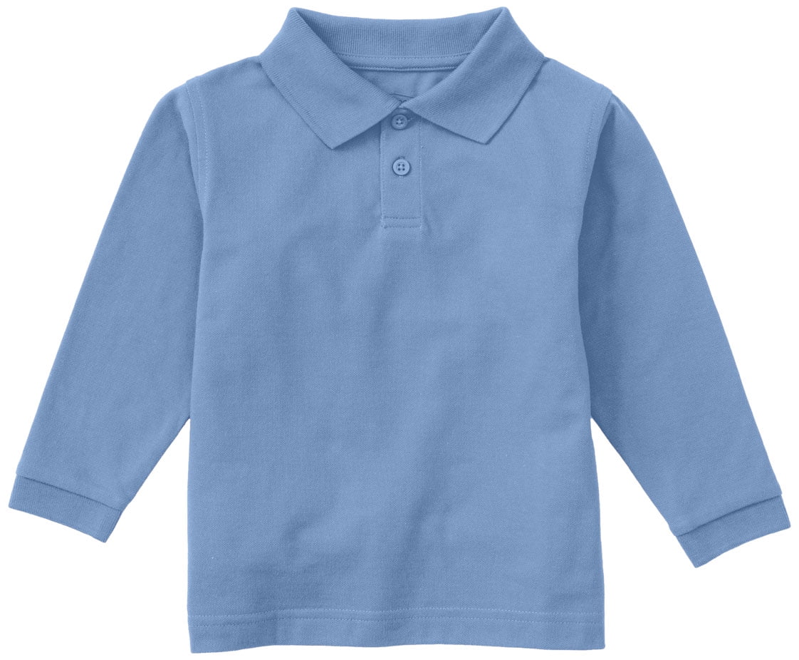 Classroom School Uniforms Kids' Toddler Preschool Unisex Long Sleeve Pique Polo 