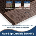 thumbnail image 3 of Soft Plush Microfiber Bathroom Rugs, Absorbent Bath Rugs Non Skid Machine Wash Dry Bath Mats for Tub,Shower and Bath Room Floor Mats (20x32inches, Chocolate), 3 of 6