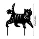 thumbnail image 2 of Precio reducido por tiempo limitado!Estacas decorativas para jardín de gatos, decoración de jardín para gatos, decoraciones al aire libre para patio con silueta de gato, decoración de jardín para ama, 2 of 2